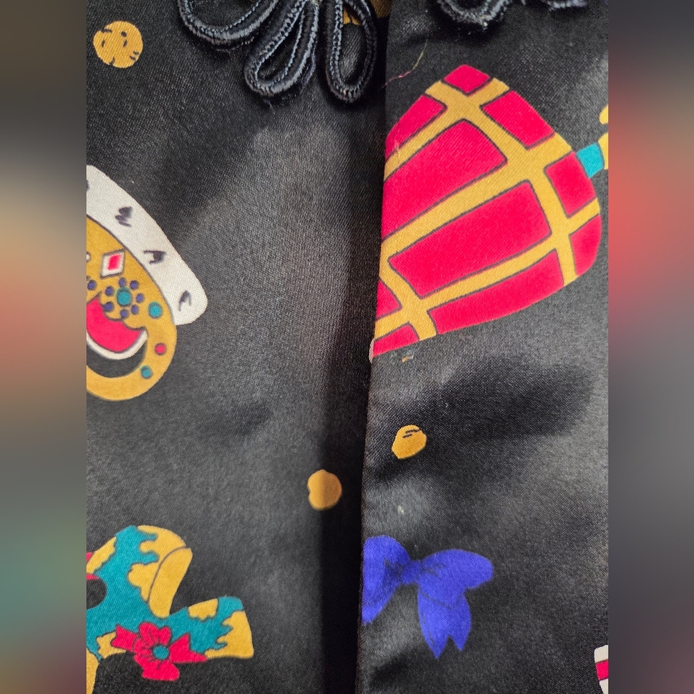 Vintage Diane Von Furstenberg Black Vest Color Authority Retro Artsy Size S - Picture 5 of 5